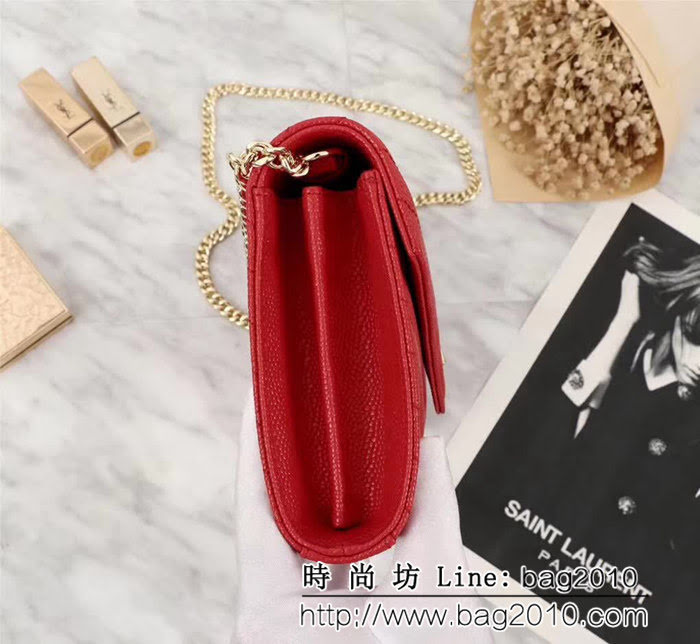 YSL聖羅蘭 爆款 魚子醬牛皮鏈條小包 可當手包用 26801 YAS1033